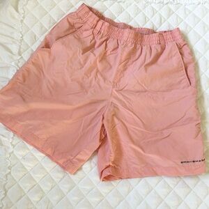 Columbia Boys PFG Backcast Water Omni Shade Shorts in Popular Faded Peach